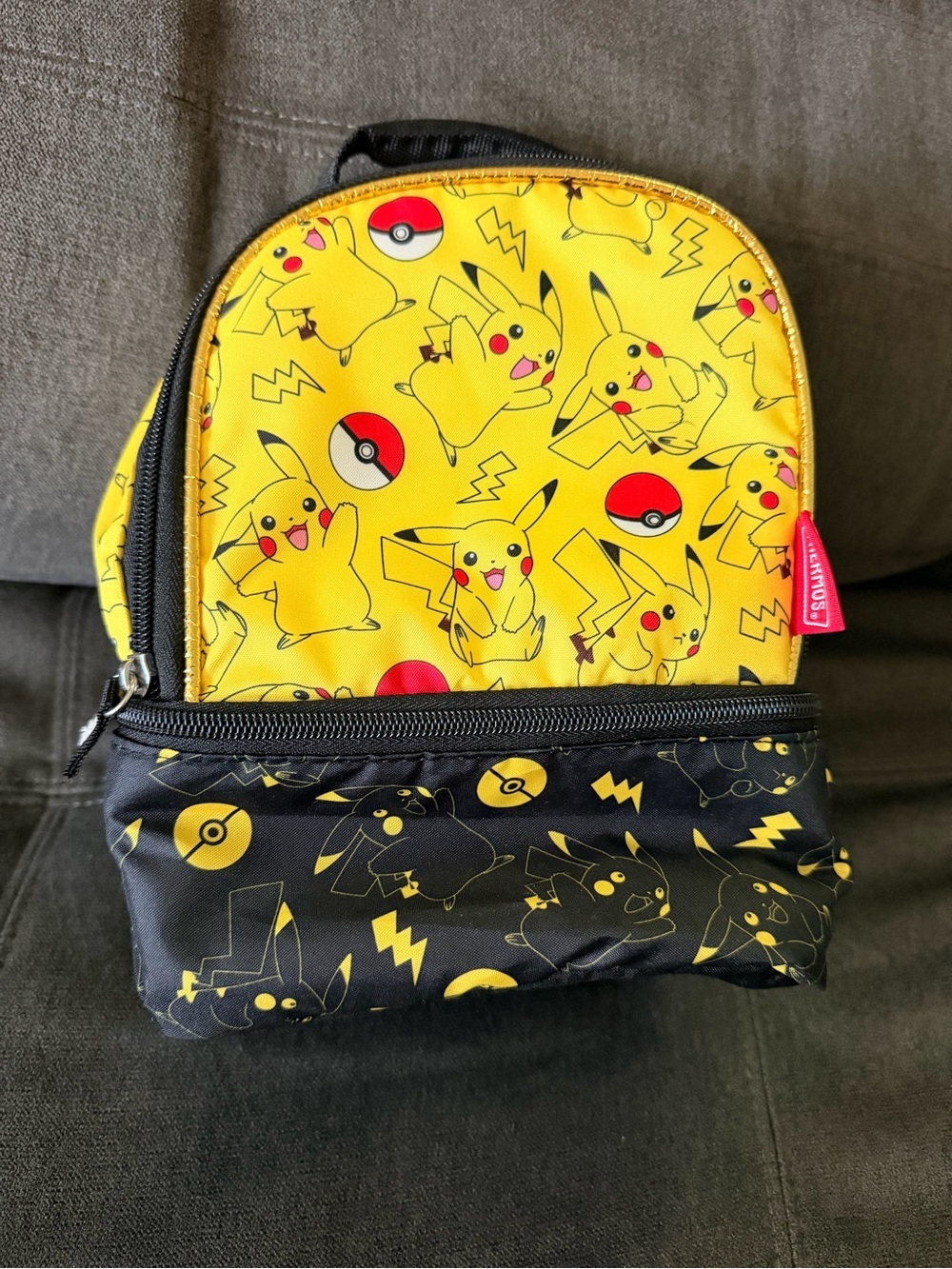 Thermos Pikachu Yellow and Black Kids Lunch Bag